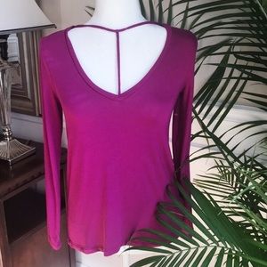 express one eleven long sleeve choker tee